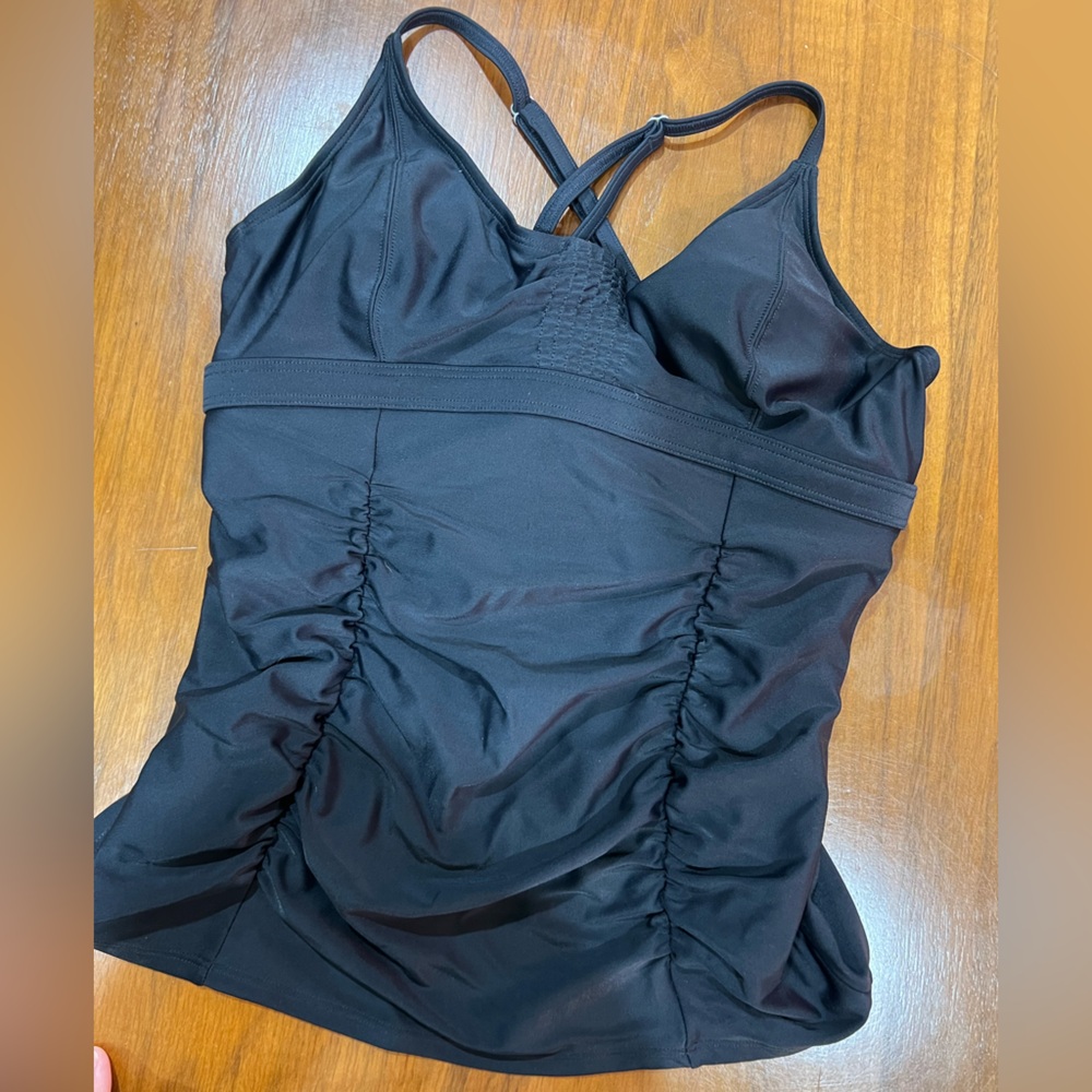 Athleta 34 B/C Black Tankini Like New